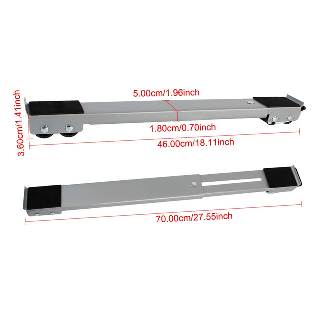 Mobile Roller Bracket Multifunctional Refrigerator Base Mount Adjustable Washing Machine Stand 24 Wheel Universal Dryer Holder