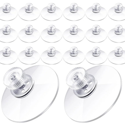 5/10Pcs Plastic Suction Cups PVC Sucker Pads Strong Adhesive Suction Holder with Screw Nut for Glass Bathroom Wall Door Window