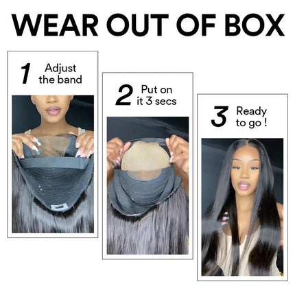 Bone Straight Glueless Wigs Human Hair Ready To Wear Brazilian Lace Front Human Hair Wigs 13x4 13x6 HD Lace Frontal Wig 5x5 Wig
