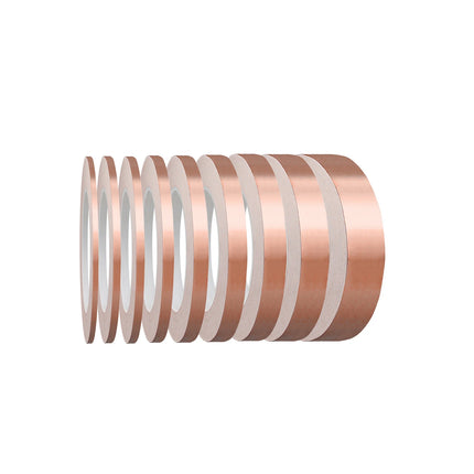 10M 20M  Copper Foil Tape Single Side Conductive Shielding Tape Snail Tape Stain Glass Home Appliance DIY Copper Tape
