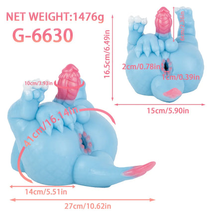 Strange beast Buttocks Mold casting Male penile exercise Masturbation deviceTotoro Dinosaur Single channel Adult sex toy for men