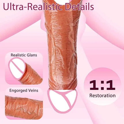 Realistic Penis Dildo Sleeve Penis Extension Extender Sheath Sleeve Vibrator Delay Ejaculation Cock Cover Sex Toys for Men