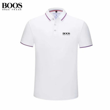 New men's high-quality short sleeved polo shirt, summer fashion, casual, breathable, sweat absorbing, cool and versatile top