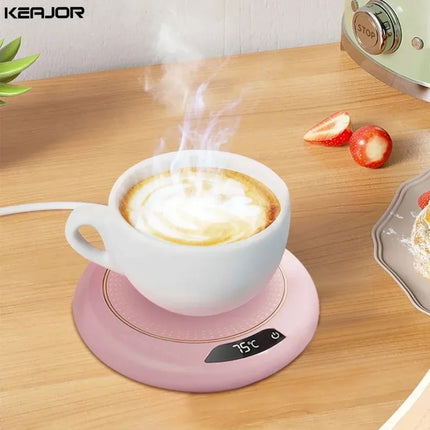 1pc Intelligent Constant Temperature Heating Coaster Heater,with 3 Temperature Adjustments,anti Slip,to Meet Different Cup Style