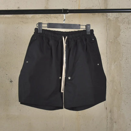 RO25 Dark High Street Shorts Men's Quarter Pants Zipper Drift Straps Summer Casual Split Shorts Versatile Shorts Retro
