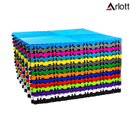 Automotive Modular Floor Plastic Interlocking Garage Floor Tiles Click Locked Hollow Drainage Car Wash Mat,40x40CM