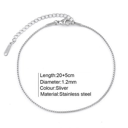 Stainless Steel Delicate Anklet for Women Gold Color Chain Anklet Bracelets on The Leg Do Not Fade Anklet Jewelry Women 2025 new