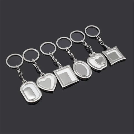 New Fashion Creative Photo Frame Keychain Personality Lover's Car Cellphone Keychain Key Rings Love Souvenir Pendants S118