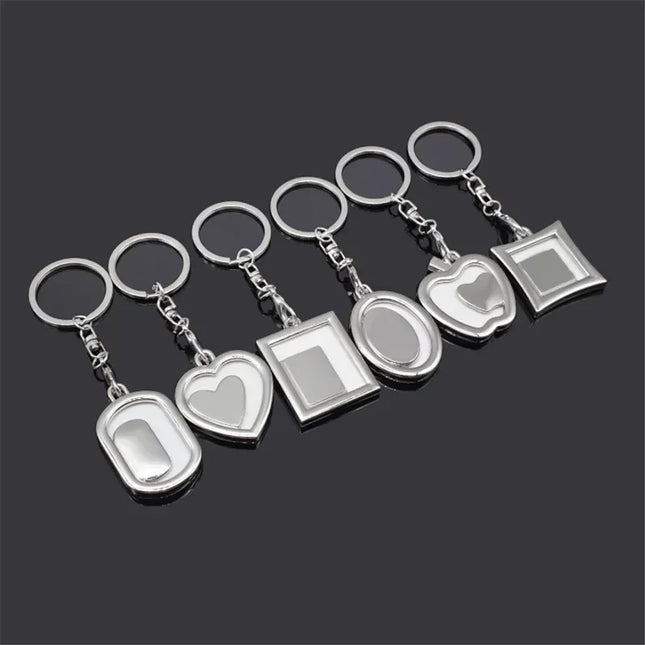 New Fashion Creative Photo Frame Keychain Personality Lover's Car Cellphone Keychain Key Rings Love Souvenir Pendants S118