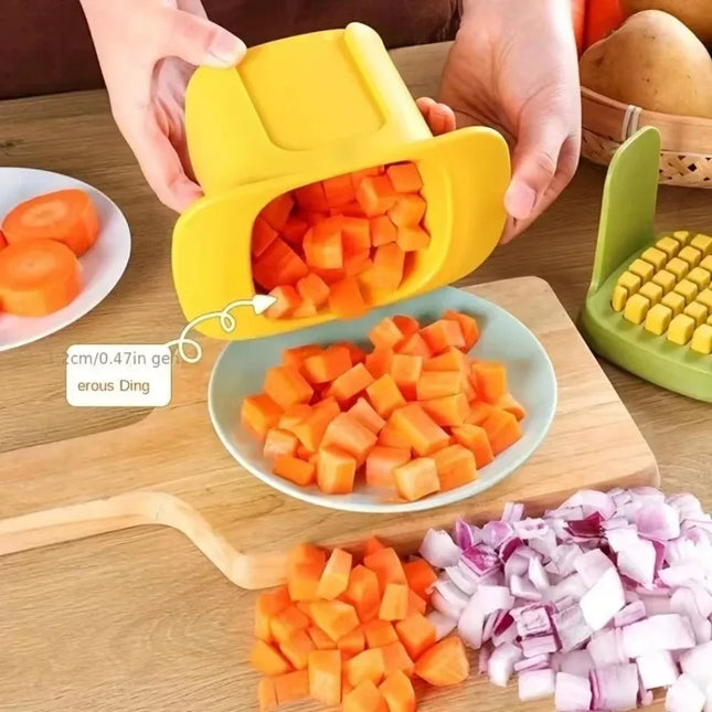 Multifunctional Vegetable Slicer Cutter Easy To Clean Manual Dicing Tool Practical Vegetable Cutter Hand Pressure Cutter