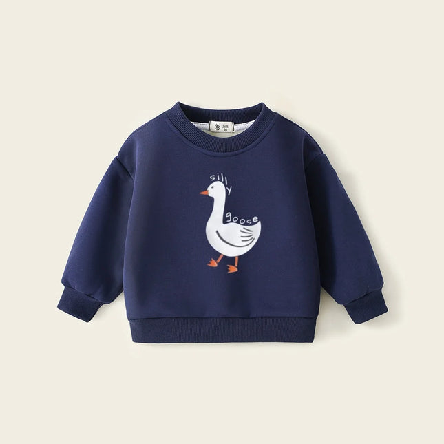Winter Fleece Sweatshirts for Kids Sweaters Pullover Thicken Warm Girls Hoodies Cartoon Boys Tops Toddler Baby Clothing