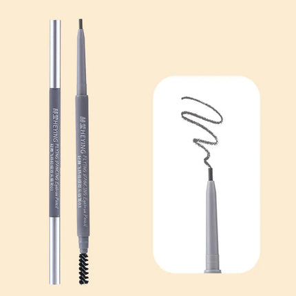 Ultra Fine Double Ended Eyebrow Pencil Waterproof Sweatproof Long Lasting Natural Hair Like Strokes Beginner Friendly with Brush