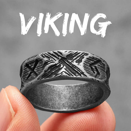 Retro Geometry Texture Men Rings Stainless Steel Women Fashion Jewelry Punk Trendy Luxury New In Accessories Gift Wholesale