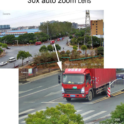 Onvif-compatible H.265 4K 8MP 6MP 5MP 4MP 3MP auto tracking CCTV security IP PTZ camera speed dome 30X zoom POE ptz ip camera