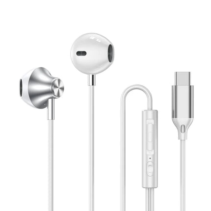 For iPhone Wired Headphones In Ear Earphones HiFi Surround Sound USB Type C 3.5mm Earplugs For Apple 17 Pro Max 16 15 Puls iPad