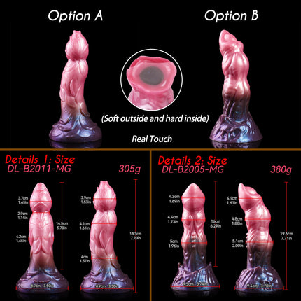 SHAZ Big Knot Dildo Silicone Anal Plug With Strong Suction Cup Thick Knotted Dragon Butt Plug Masturbator For Women Men Sex Toys