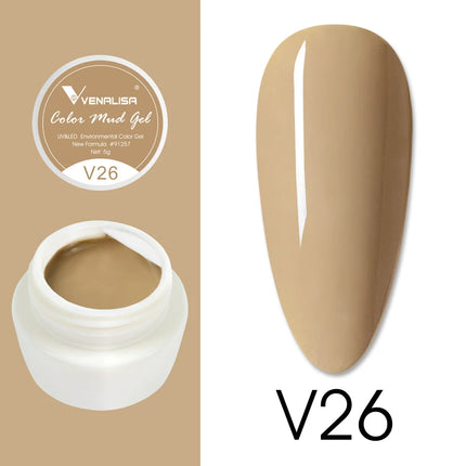 VENALISA Color Mud Gel Pure DIY Nail Art Design UV Gel Polish Professional Manicure Varnishes for Quality Artistry