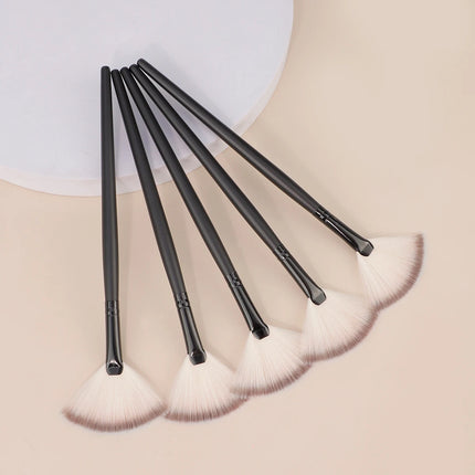 Professional Handmade Makeup Brushes Soft Saibikoho Goat Hair Small Fan Highlighter Eye Shadow Brush Ebony Handle Make Up Brush