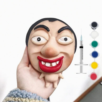 Funny Pimple Popper Squishy Toy Fast Rebound Squeeze Face Model Stress Relief Fidget Toys for Adults & Kids Funny Gag Prank Gift