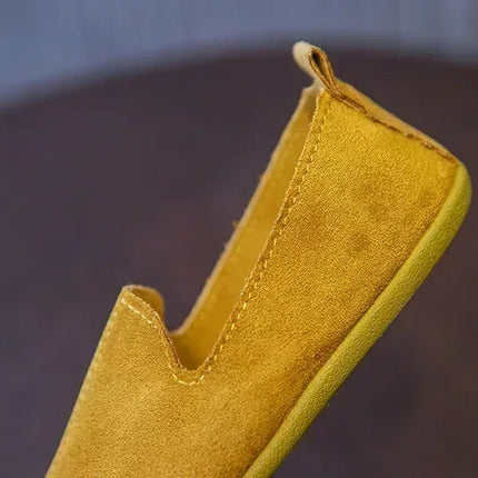 Children's Flat Shoes New Candy Color Simple Casual Shoes Loafers Slip-on Flats Lightweight Boys Girls Leather Shoes Moccasins