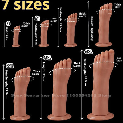 New Huge Feet Anal Plug Big Silicone Ass ButtPlug Deep Masturbator Dildo Dilator Stimulator Anal Dildo Adult Sex Toys For Women