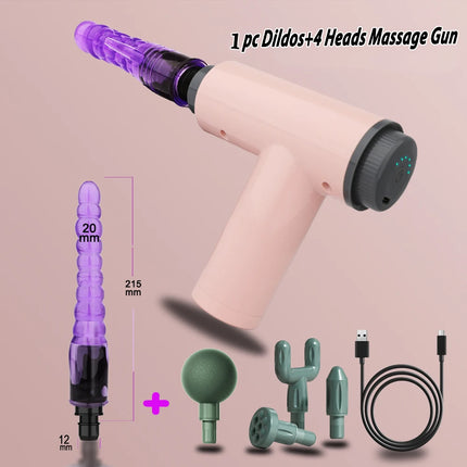 Handheld Massage Gun Dildo Vibrator Sex toys for Women Automatic Sex Machine With Clitoral stimulation Sexy toys for Couples 18
