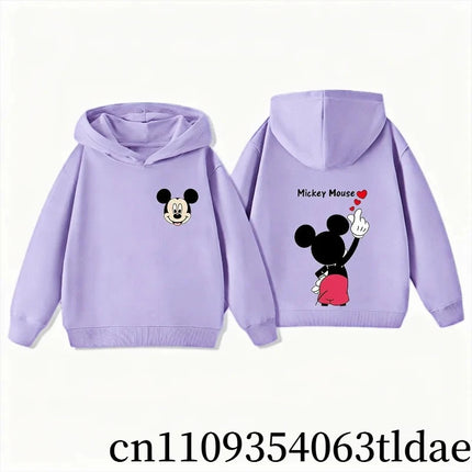 Cute Mickey and Minnie Hoodies for Kids, Boys and Girls, Autumn and Winter Warm Children's Hooded Sweatshirt