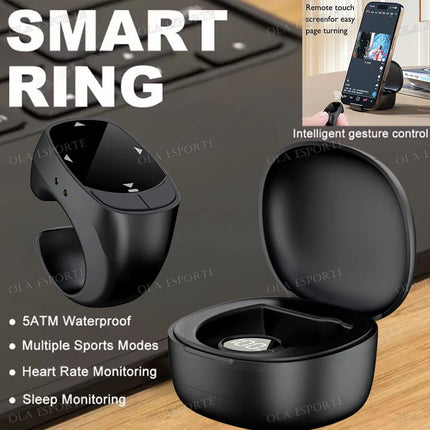 New Smart Fingertip Ring Remote Control Wireless Bluetooth Mobile Selfie Mice Selfie Video Automatic Page Turner Browsing 2025