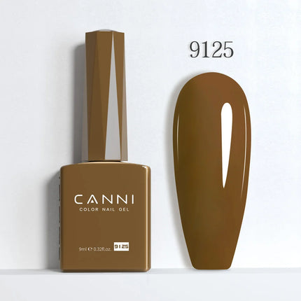 9ml CANNI Gel Nail Polish HEMA FREE TPO FREE Round Brush Gorgeous Color Soak Off UV LED Semi Permanent Gel Varnish Winter Nails