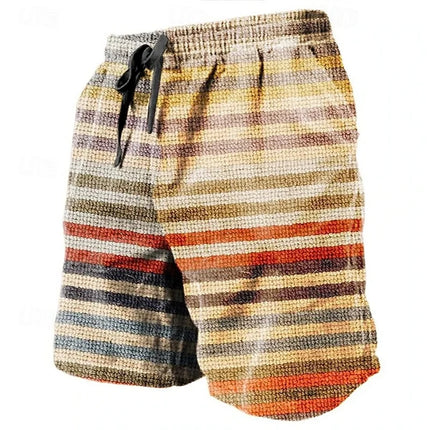 Ethnic Totem 3D Printed Men's Beach Pants Men's Summer Breathable Shorts Men's Fitness Street Shorts Large Size Drawstring