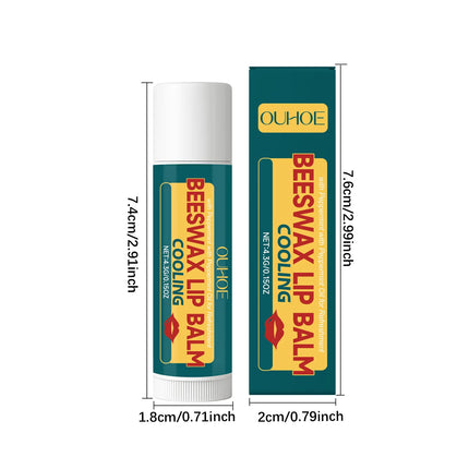 Mint Beeswax Lip Balm Improve Dryness Reduce Dead Skin Fade Lips Lines Non-Sticky Moisturizing Brighten Lipstick Daily Lip Care