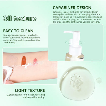 Houttuynia Cordata Cleansing Oil - Gentle Deep Pore Makeup Remover for Waterproof Mascara & Long Wear Foundation Non-irritating