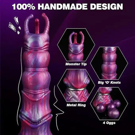 2 Style Inflatable Ovipositor Fantasy Laying Eggs Anal Plug Alien Dildo Penis Female Masturbator Vaginal Ball Sex Toys For Adult