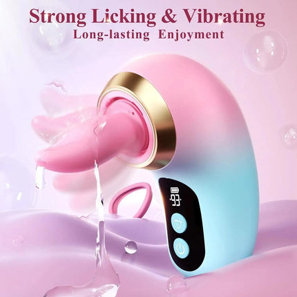 5IN1 APP Control Clitoral Sucker Vibrator for Couple Tongue Licking Nipple Vagina Massager APP Control Clit Stimulator LCD Displ