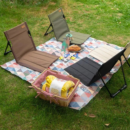 1PCS Outdoor Folding Camping Chair Outdoor Garden Single Lazy Chair Leisure Chair Beach Park Portable Camping Picnic Back Chair