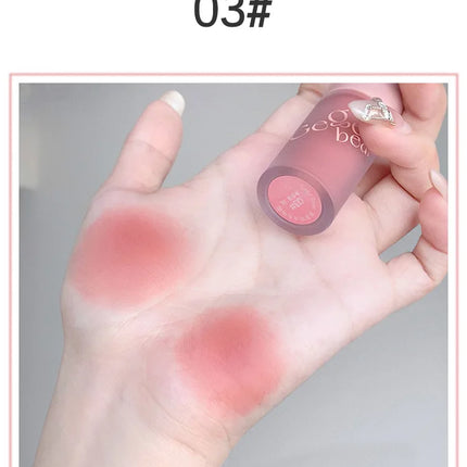 Gege Bear Smooth Multi-purpose Cream Expansion Color Blush Not Easy to Fade Nude Matte Velvet Lip Glaze