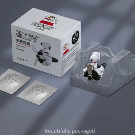 Snoopy Air Freshener Flying Propeller Pilot Series Car Accessories Anime Figures Aromatherapy Fragrance Diffuser Car Decor Gifts