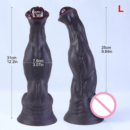Super Huge Horse Dildo Strong Muscular Male Animal Big Penis Sex Toy Suction Cup for Female G-spot Stimulation Anal Masturbation