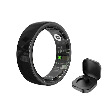 Smart Ring Couple Space Interaction Health and Sleep Monitor Multi Sport Mode Gesture Control 5ATM Waterproof with Charging Case