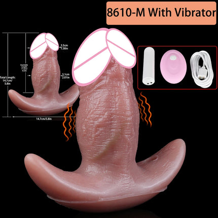 SXXY Wearable Realistic Vibrating Dildo Anal Plug Adjustable Mouth Gag High Quality Adult Sex Toys Intimate Play For Men Women