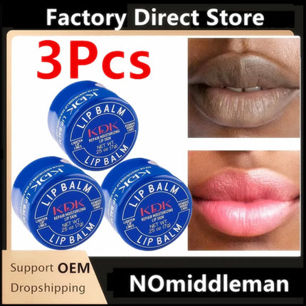3Pcs Remove Dark Lip Balm Lightening Mask Gloss Oil Exfoliating Clean Moisturizer Makeup Beauty Health Care Products New