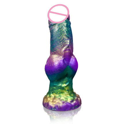 9" Realistic Dildo Silicone Wolf Dildo Big Knot Anal Dildo Giant Strong Suction Cup Anal Plug G Spot Dragon Dildo Adult Sex Toy