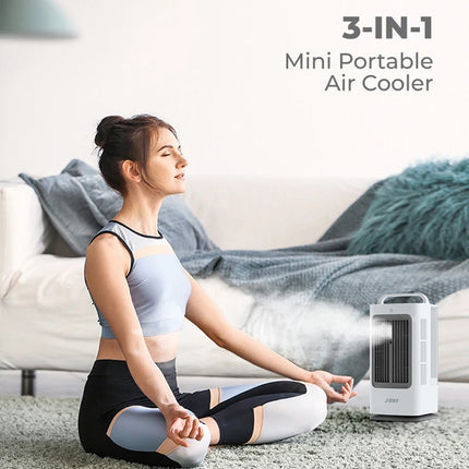 1700ml 3-IN-1 Mini Portable Air Cooler with Infrared remote control 120 degree swing air conditioner 3-speed Household Desk