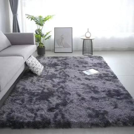 Gradient Silk Wool Bedside Rug Children's Room Living Room Bedroom Non-slip Machine Washable Not Easy To Shed Carpet