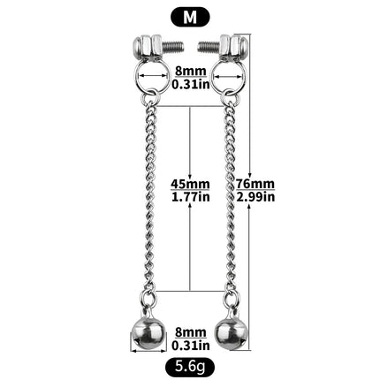 FRKO Adjustable Female Nipple Clips Stainless Steel Non Pirecing Women Nipple Stimulation Breast Decoration Flirting Sex Toys 18