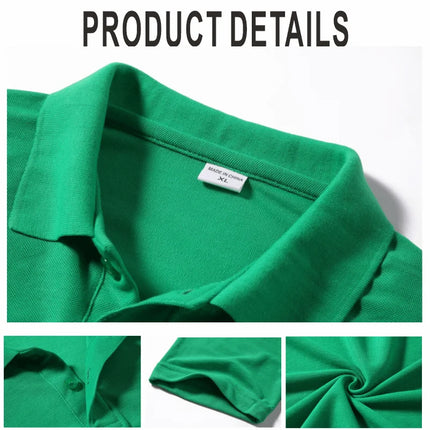 Customized Logo Breathable Polo Shirt Casual Company Group Clothing Lapel Short Sleeve Polo Shirts Work Clothes Print Embroidery