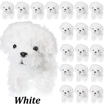 12-24PCS Teddy Dog Plush Toys Stuffed Puppy Dogs Soft Poodle Doll Animal Pet Toy for Adopt a Puppy Party Favors Birthday Gifts