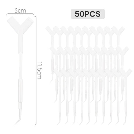 10/30/50PCS  Y Shape Eyelash Makeup Brushes Eyelash Extension Supplies Lash Accessories Reuseable Plastic Eyelash Perming Brush