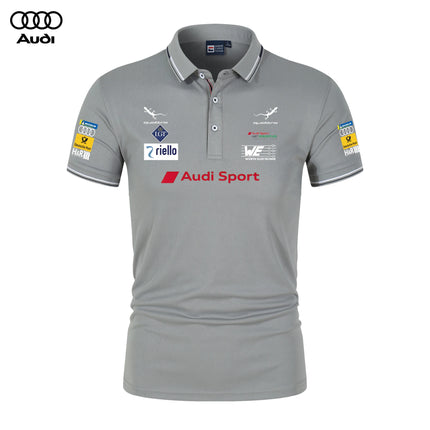 Audi Motorsport Racing Team Polo Shirts, T-Shirts, Collarless Casual T-Shirts, Men's and Women's Daily Casual Polo Shirts