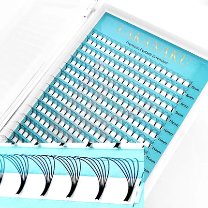 Lakanaku 320 Fans Premade Volume Fans 3D 4D 5D 6D Soft Cashmere Matte Eyelashes Large Capacity Cilios Individual Lash Extension